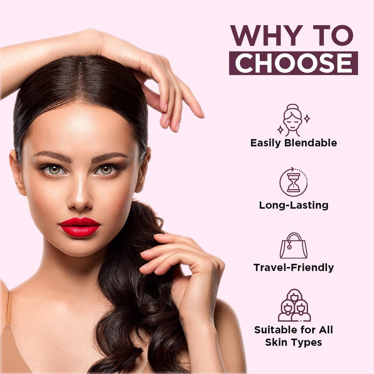 Orgatre Moodbliss Lip, Cheek & Eye Tint with Goodness of Kojic Acid & Retinol (Crimson Kiss, 8GM)