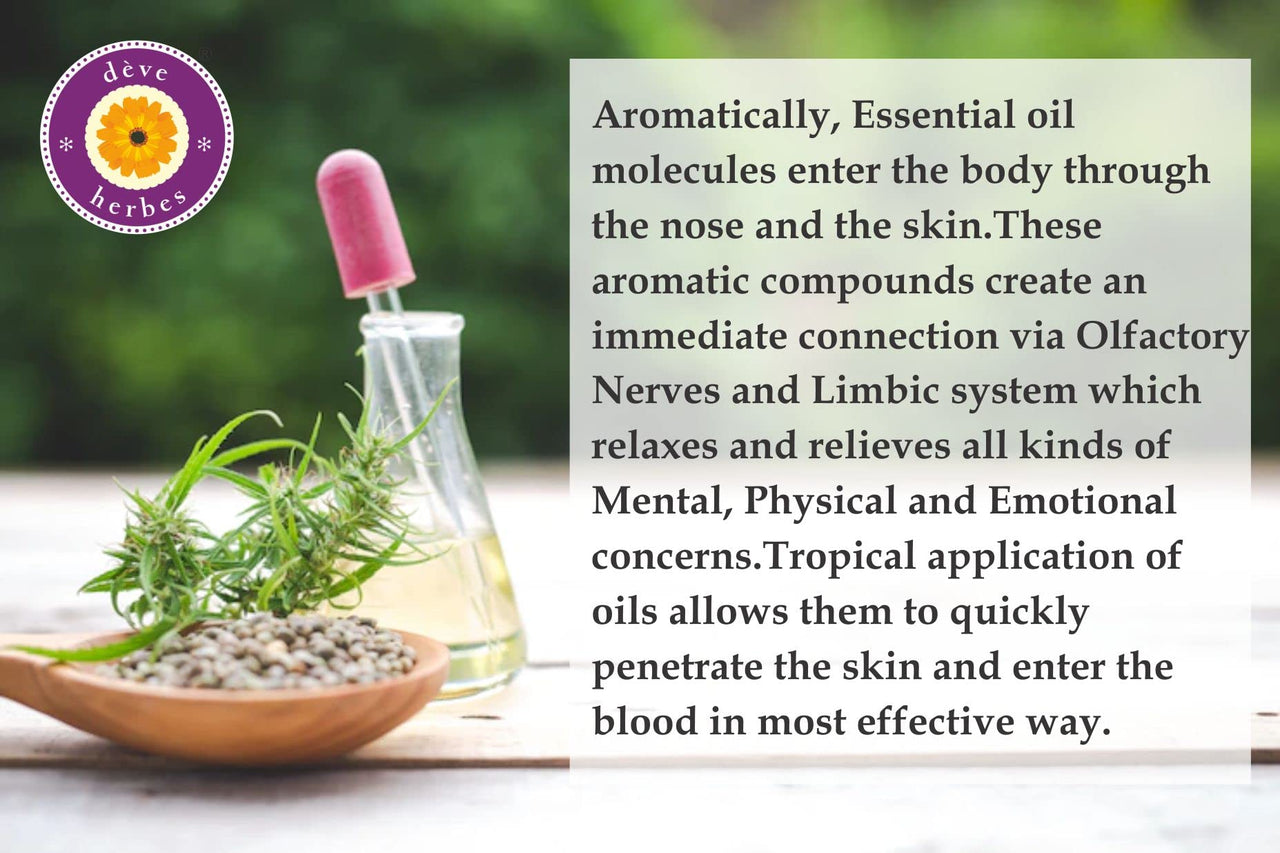 Deve Herbes APPREHENSIVE ANXIETY RELIEF - Aromatherapy Essential Oil Blend of Bergamot, Lavender, Neroli, Rose, Melissa, Geranium, Cedarwood, Patchouli & Orange Essential Oils 10ml