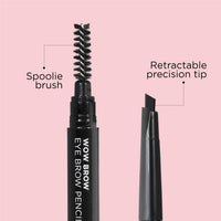 ZM Zayn & Myza Wow Brow Eyebrow Pencil Enriched with Castor Oil | Smudge Proof | Water Proof | Lasts Up to 12 hours - (Deep Brown, 0.35gm)