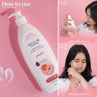 Meglow Pro-Care Moisturizer Body Lotion for Women/Men (500ml)–Enriched with Peach Extract | Body Lotion for Dry Skin | Deeply Hydrates with 48hrs Moisture Lock Technology