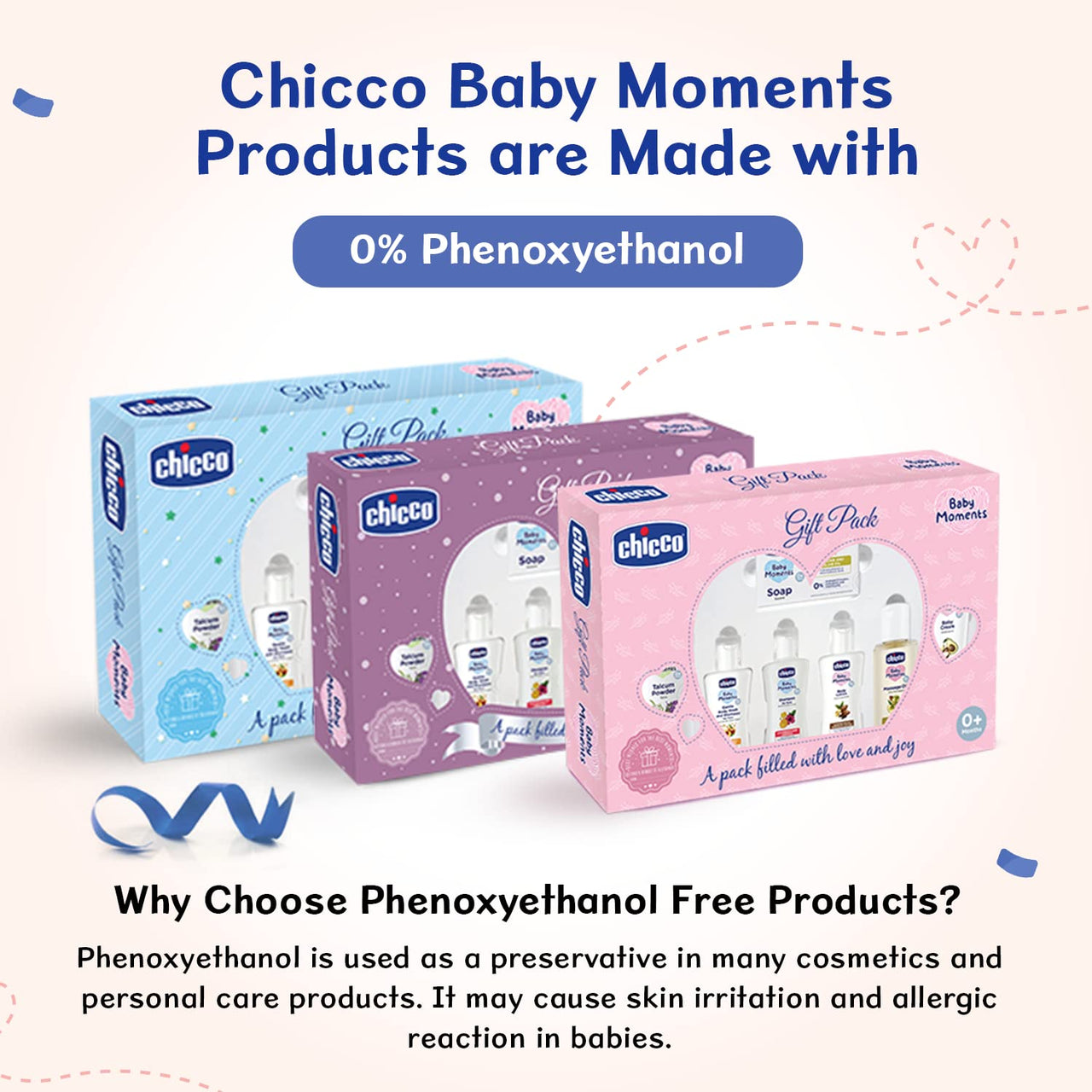Chicco Baby Moments Caring Set Pink, Gift Set for Babies, 0m+