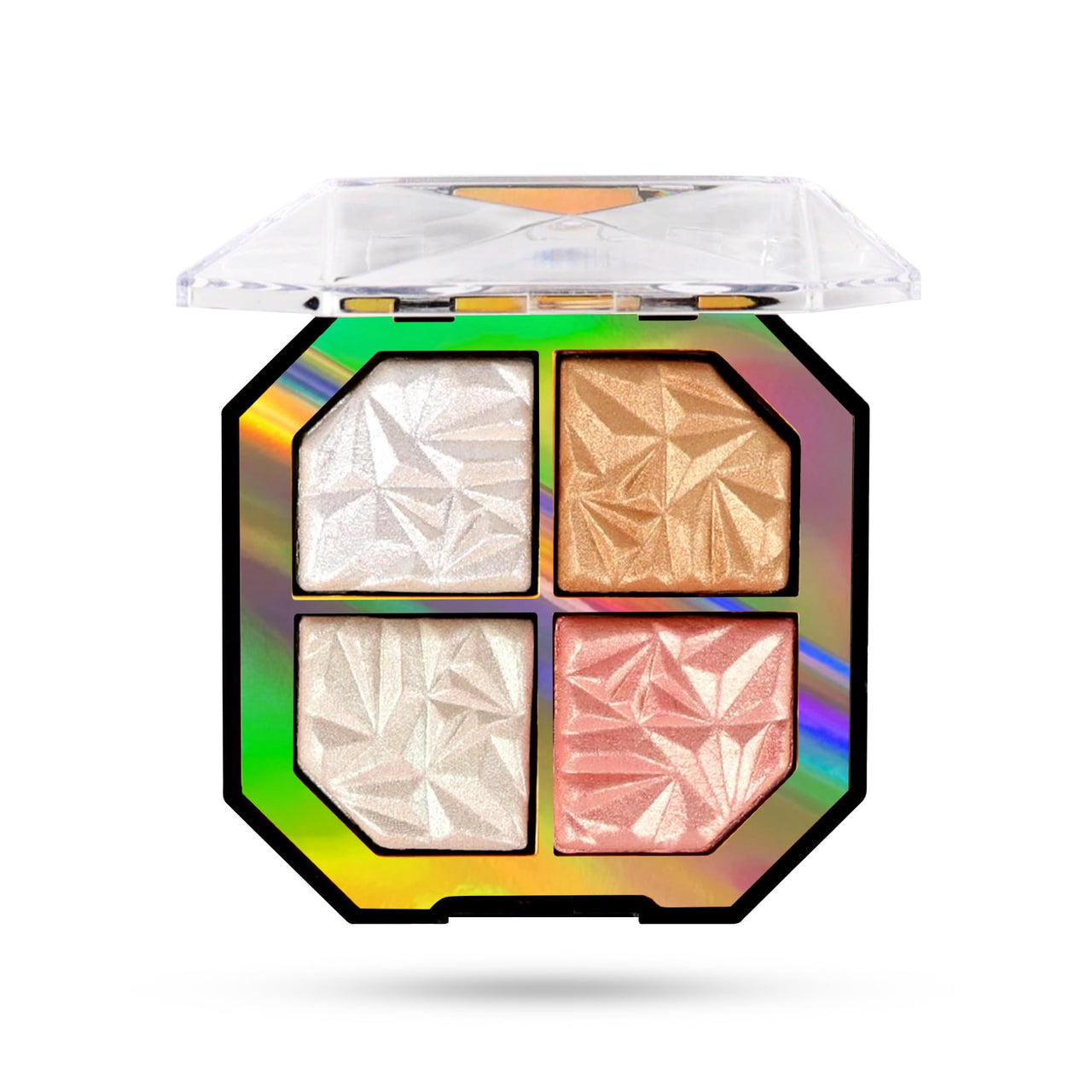 Seven Seas Moon Face Shimmery Highlighter & Eyeshadow Palette | Highly blend-able | Highlighter Palette For Women (Multicolor 03, 12g)