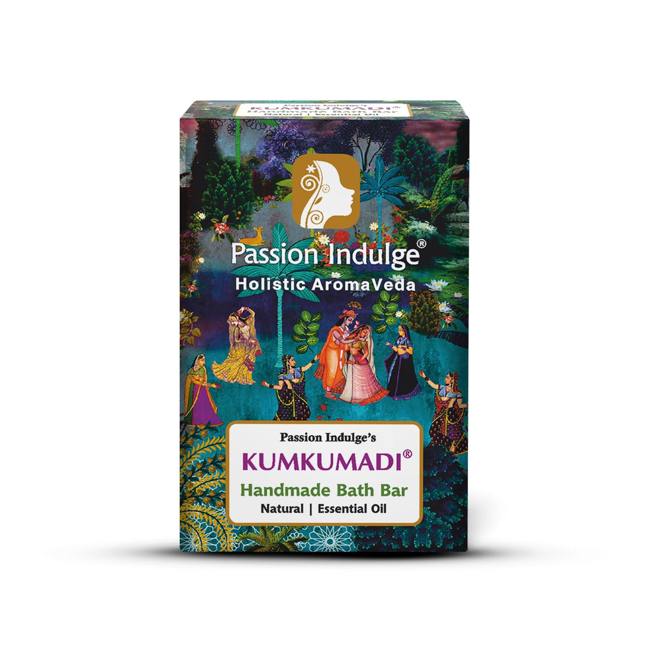 Passion Indulge Kumkumadi Handmade Soap Natural Bath Bar -150 gm | For Skin Glowing, shine, and brightness with Kumkumadi Oil, Vetiver Oil & 16 Herbs for All Skin Types