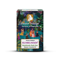 Passion Indulge Kumkumadi Handmade Soap Natural Bath Bar -150 gm | For Skin Glowing, shine, and brightness with Kumkumadi Oil, Vetiver Oil & 16 Herbs for All Skin Types