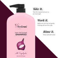 TryOnes Hairfall Shampoo|Prevents Hair Fall And Thinning |Promotes Healthy Hair 1000 ml