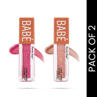Seven Seas Babe Glittery Lip Gloss | Long Lasting | Water & Smudge Proof | Lightweight | Super Moisturising Formula | With High Shine Lip Color For Glossy Look (Hot Pink, Rose, 7ml)