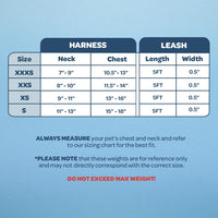 Voyager Step-in Lock Cat Harness w Reflective Cat Leash Combo Set with Neoprene Handle 5ft - Supports Small, Medium and Large Breed Cats by Best Pet Supplies - Baby Blue, XXS Harness Leash Set (Baby Blue) XXS (Chest: 11.5 - 14