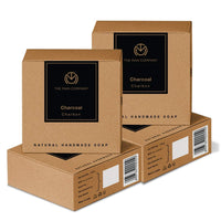 The Man Company De Tan Charcoal Bathing Soap Bars with Chaar-Cool | Removes Blackheads, Treats Acne | Deep Cleanses Skin, Anti Pollution | Prevents Dryness - (125gm*4)