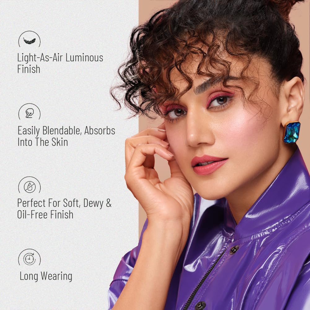 Swiss Beauty Drop & Glow Liquid Highlighter For Face Makeup | Illuminating Liquid Highlighter With Dewy Finish | Shade -Metal, 18ml