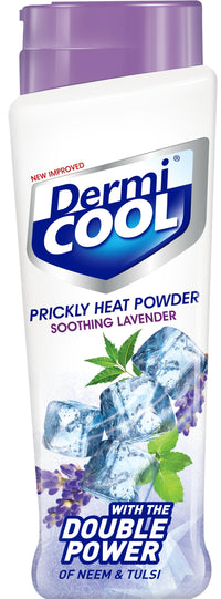 Dermicool Unisex,Adults,Kids Prickly Heat Powder Soothing Lavender, 400G