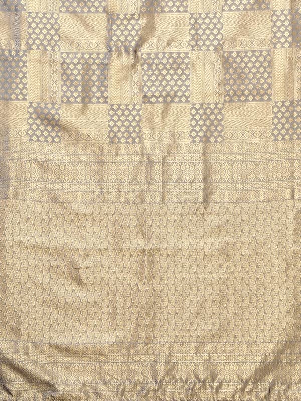 Satrani Women's Jacquard Poly Silk Saree With Unstitched Blouse Piece