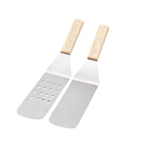 Basics 4-Piece Stainless Steel Barbeque Flat Griddle Spatula Set, Silver