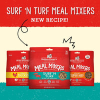 Stella & Chewy's  Freeze Dried Raw Surf & Turf Meal Mixer – Dog Food Topper for Small & Large Breeds – Grain Free, Protein Rich Recipe – 8 oz Bag Salmon & Beef 8 Ounce (Pack of 1)