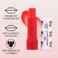 Shryoan Pout Therapy Fruity Lip Balm | Tinted Lip Balm for Nourishing & Hydrating Lips with Natural Fruit Extracts | For Smooth and Moisturized Lips | (Pack of 4) (3.2gX4Pcs)