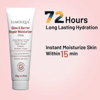 LUMOSIQUE® Glow and Barrier Repair Moisturizer Cream for Intense Moisturizing and Skin Strengthening | With Active Mineral Complex, Bright Oleoactif, Pentavitin and Moisture Complex I Skin Barrier Repair Cream | For Dry Skin, Normal Skin & Sensitive Skin
