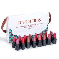 Just Herbs Ayurvedic Herbal Nourishing Face Moisturizing Massage Cream100 gm & Just Herbs Ayurvedic Creamy Matte Lipstick Set38gm (Pack of 16)