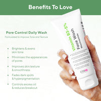 Cos-IQ Vitamin B3-5% Niacinamide Face Wash for Smooth and Even Skin, Tan Removal & Glowing Skin, pH Balanced & Paraben Free (90 Days Pack, 300ml)