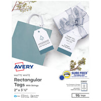 Avery Printable Blank Gift Tags with Sure Feed, 2