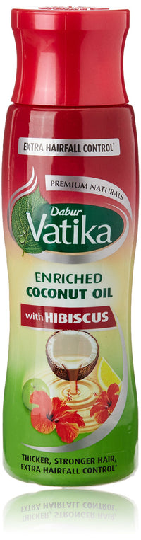 Dabur Vatika Enriched Coconut Hair Oil With Hibiscus, 300 Ml & Dabur Gulabari Premium Rose Water with No Paraben for Cleansing and Toning, 400 ml