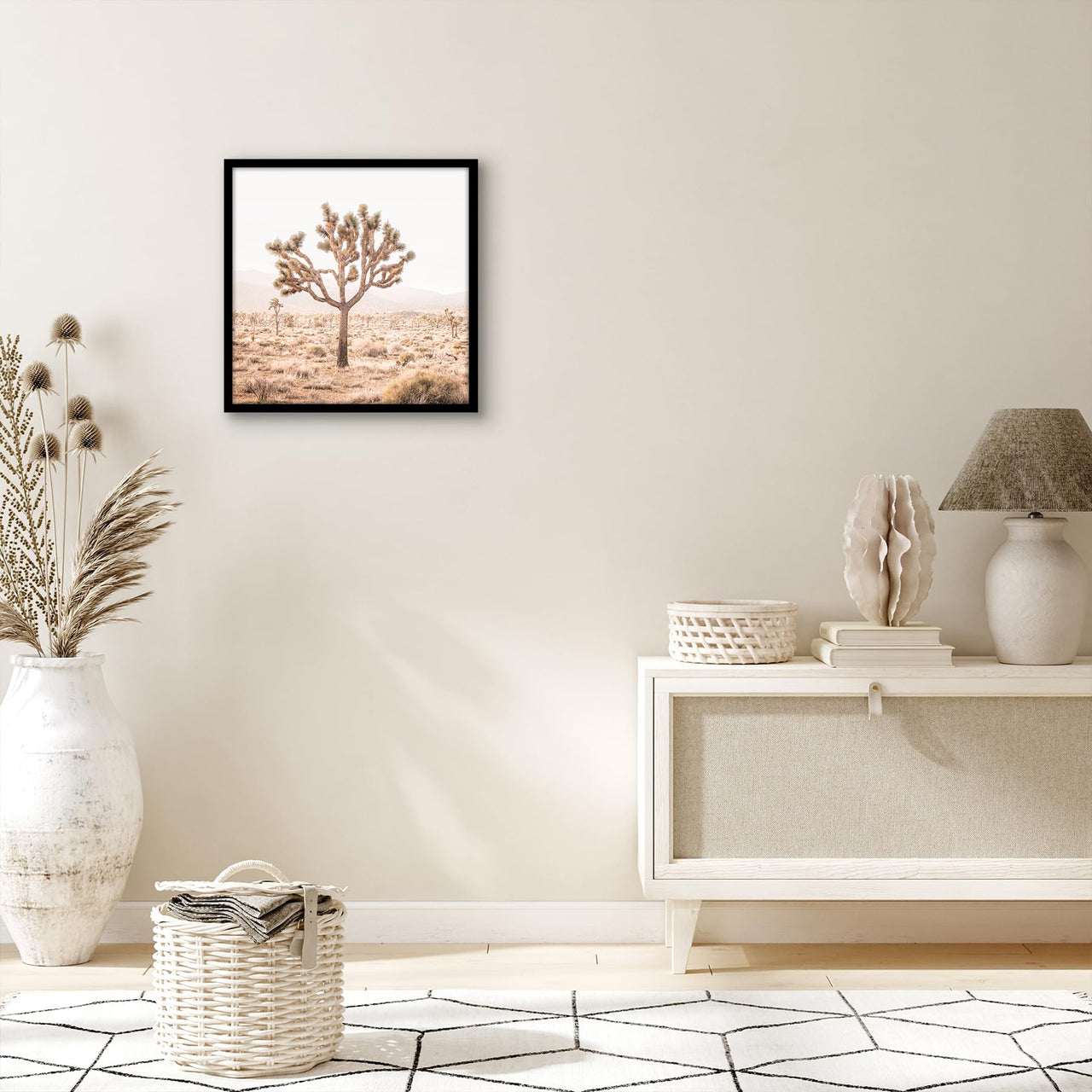 Americanflat 15x15 Picture Frame in Black - Thin Border Photo Frame with Polished Plexiglass - Square Picture Frame with Hanging Hardware Included for Wall Display