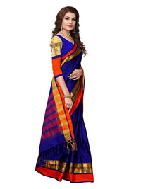 SAREE MALL Women's  Cotton Silk Saree with blouse piece (8AURA8001-parent)