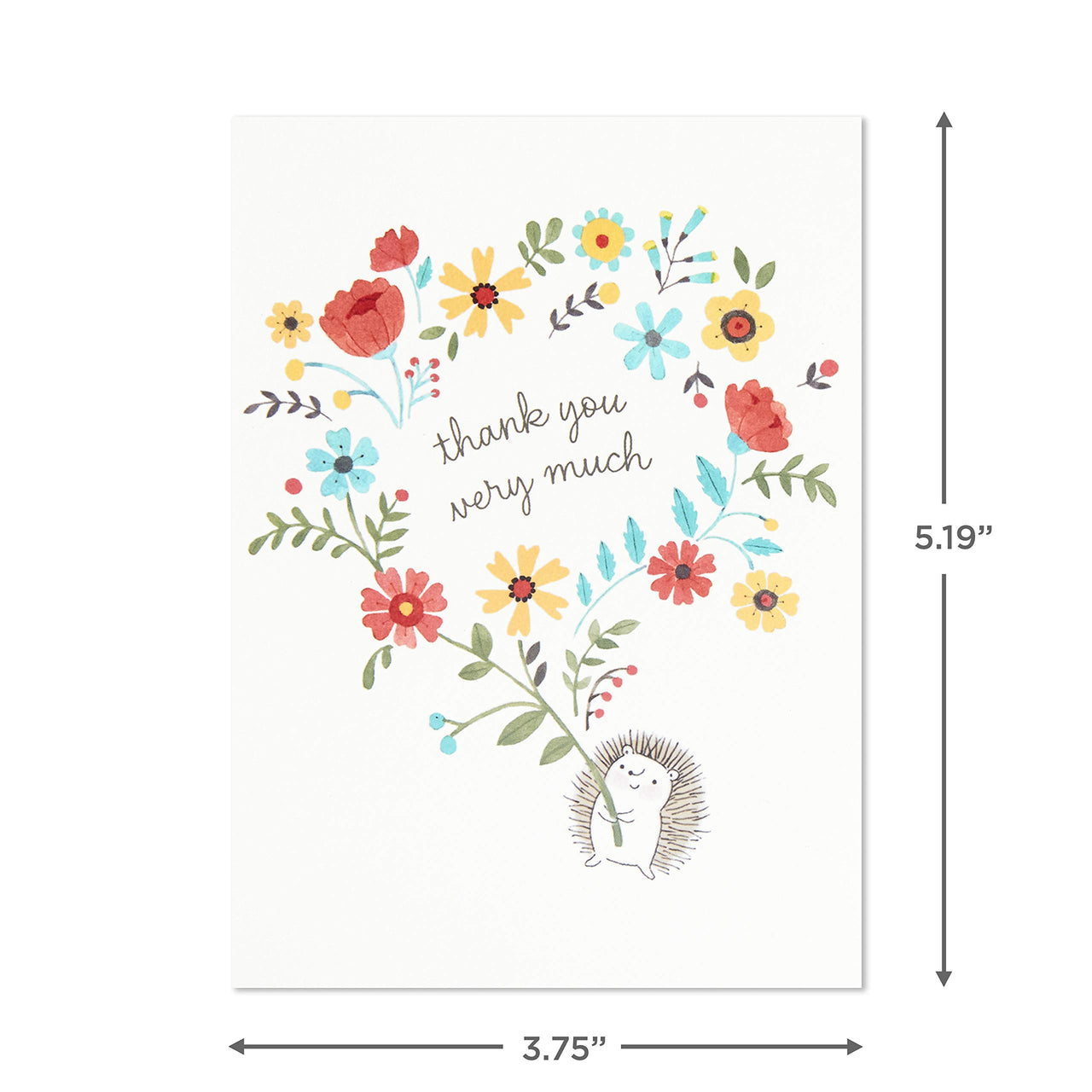 Hallmark Baby Shower Thank You Cards Assortment, Woodland Animals (48 Cards with Envelopes for Baby Boy or Baby Girl) Deer, Owl, Bear, Fox