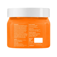 WildOak Vitamin C Sugar Body Scrub | 300g | Kojic Acid, Hyaluronic Acid, Ceramides, Collagen & Peptides | De-Tan & Brightens Dark Areas | Smooths Strawberry Legs & Arms | Hydrates & Exfoliates