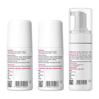 COS-IQ Men's Intimate Care Set, Roll-On Serum for Stretch Marks 40ml, Underarm Serum 40ml, Intimate Wash 100ml