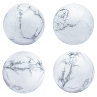 Howlite | Crystal Sphere Ball | Gemstone Ball with Stand | Natural Gemstone for Healing Crystals | Crystal Balls for Witchcraft | Chakra Balancing | Spiritual Gift Home Decor | Size :- 40-50 mm Howlite Crystal Ball
