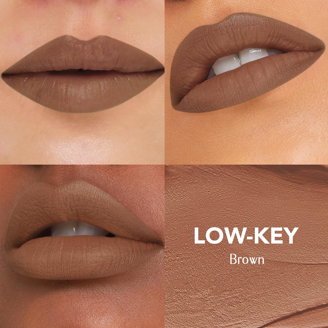 LoveChild Masaba Kiss My Sass Velvet Matte Lipstick (Brown), Intense Color, Transfer-Proof, Hydrating with Hyaluronic Acid, Long-Lasting & Lightweight, Smooth Glide Formula, Low-Key, 2.5ml