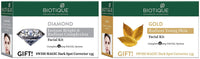 Biotique Bio Gold Radiance Facial Kit, 65 g & Biotique Bio Diamond Facial Kit, 65g