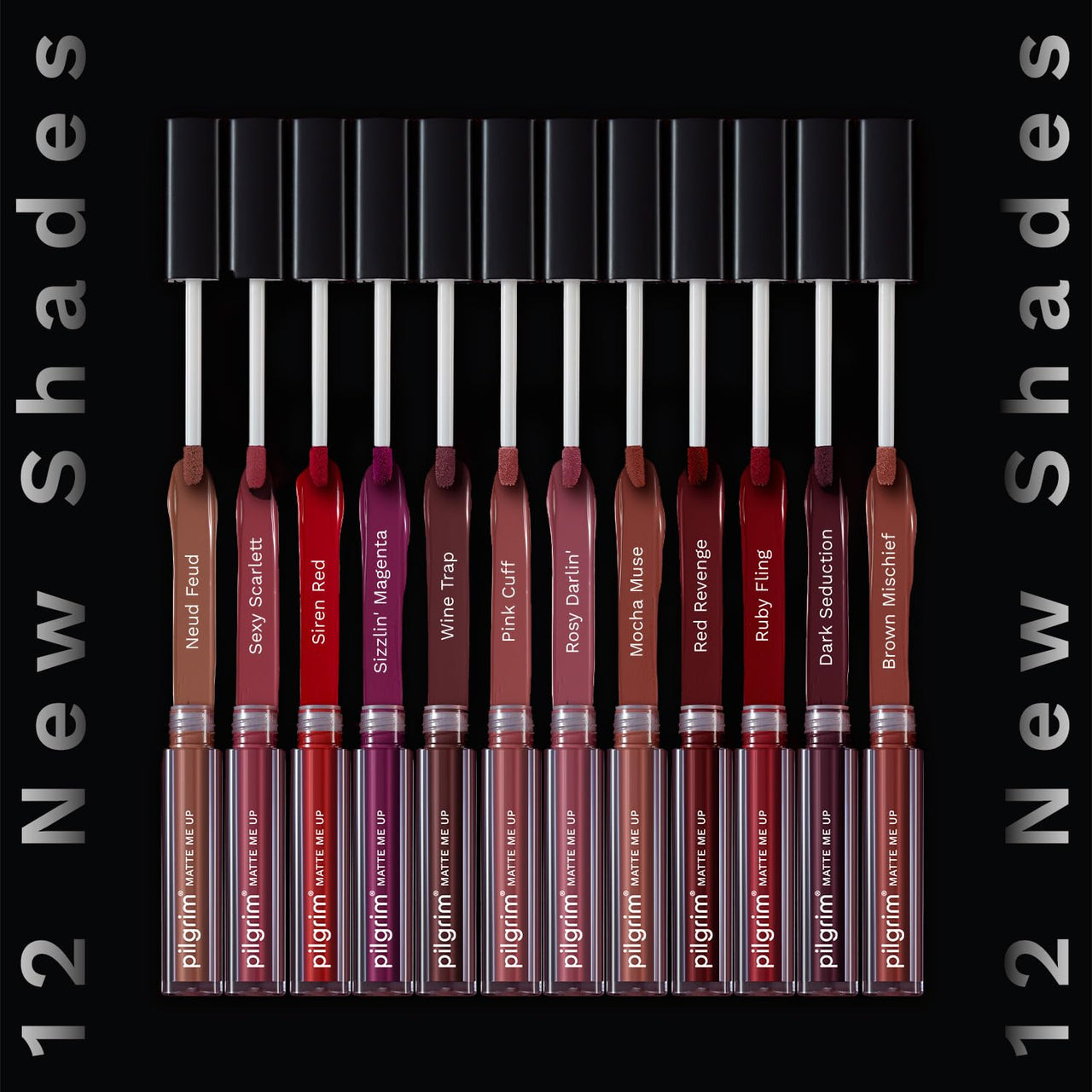 Pilgrim Liquid Matte Lipstick - Mocha Muse | Lipstick for Women with Hyaluronic Acid & Spanish Squalane | Transferproof, Long Lasting & Non Drying with Hydrating Ingredients 3gms