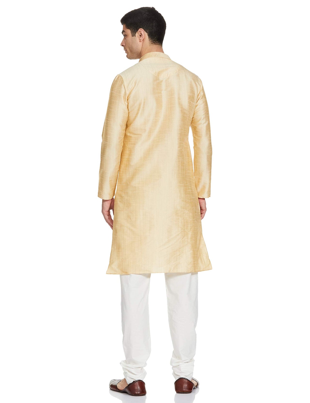 Manyavar Men's  Regular Fit Kurta & Churidar Set