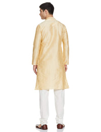 Manyavar Men's  Regular Fit Kurta & Churidar Set
