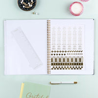 Blue Sky Day Designer 2024 Weekly and Monthly Planner, 8.5