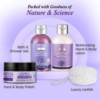 Bryan & Candy Lavender Bodycare Heart Collection | Women's Day Gift Set For Women| 100% Vegan,Ph5.5 Skin Friendly