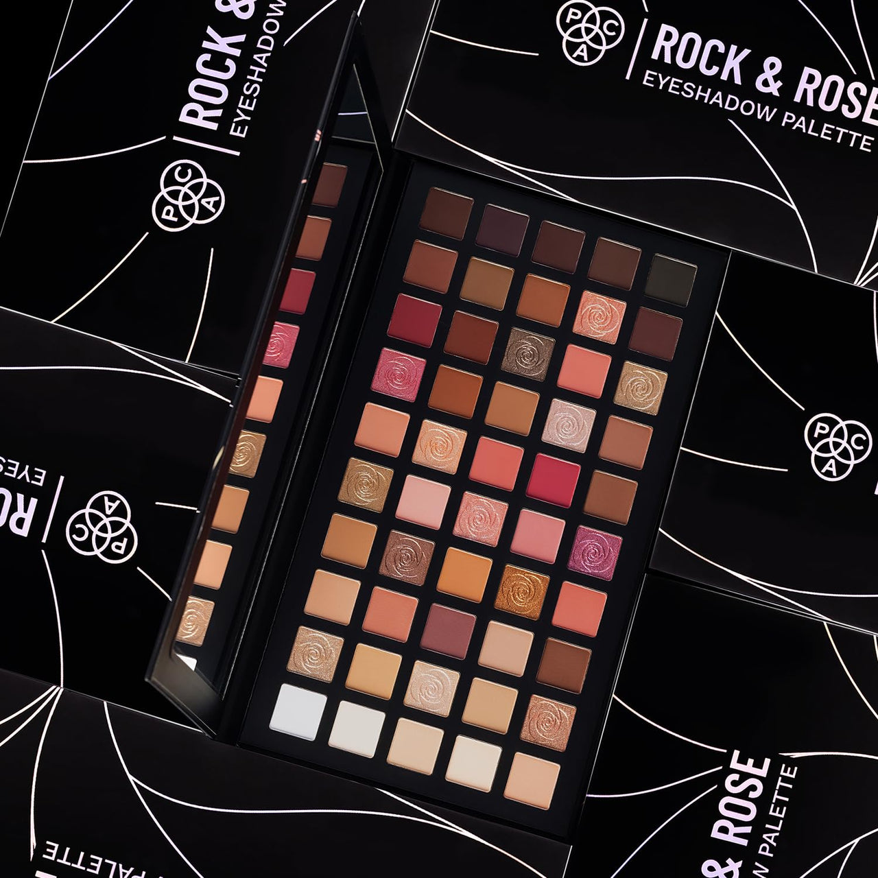 PAC Rock & Rose Eyeshadow Palette (50 Colors)