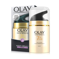 Olay Day Cream Natural White Fairness Moisturiser SPF 24, 50g & Olay Night Cream Total Effects 7 in 1, Anti-Ageing Moisturiser, 50g