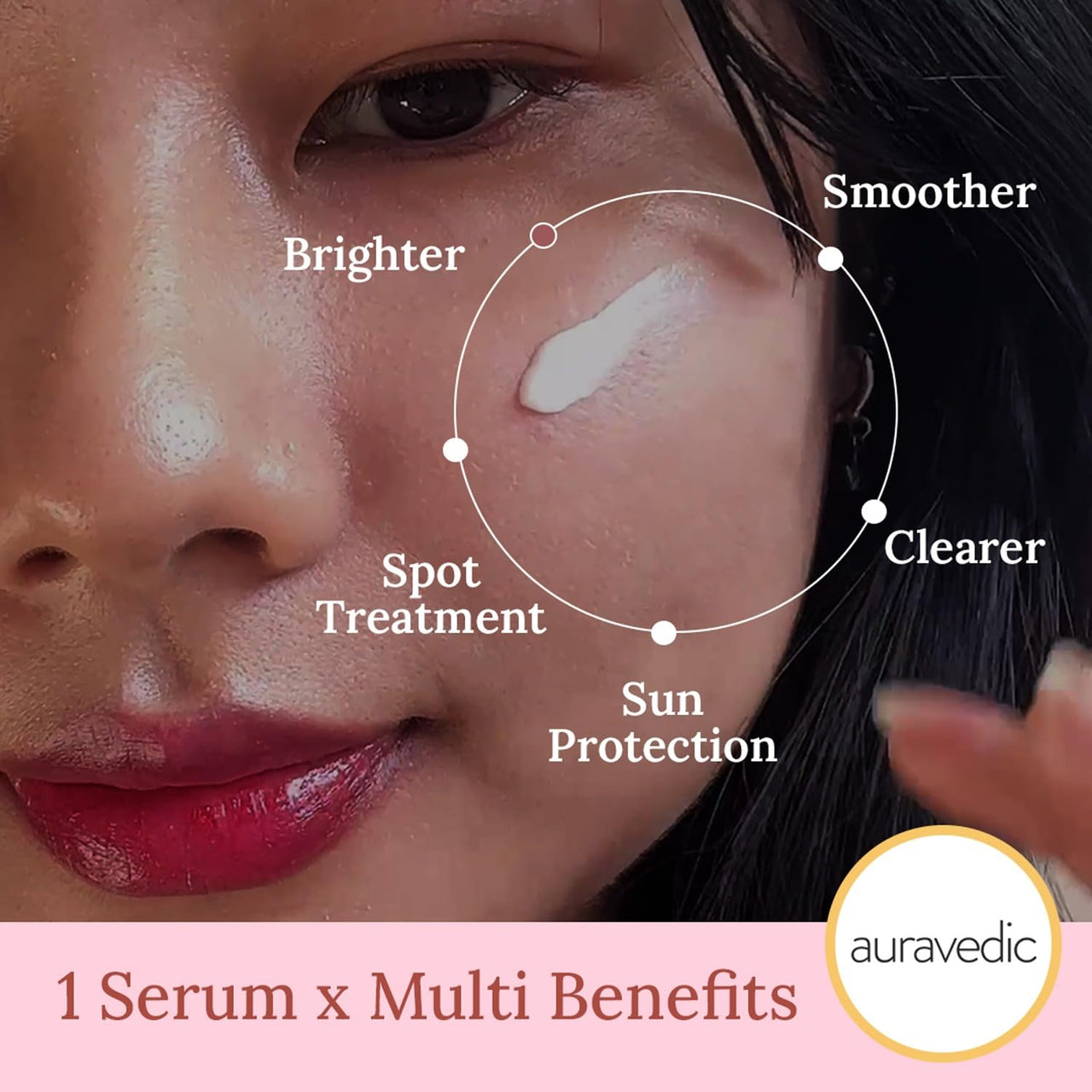 Auravedic Kumkumadi serum Sunscreen SPF 50 for oily skin,dry and combination skin Kumkumadi tailam face serum for glowing skin Brightening Serum for pigmentation and dark spot with kumkumadi oil