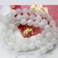 Moonstone 10mm Natural Gemstone Beads for Bracelets kit Energy Healing Crystals Jewelry Chakra Crystal Jewerly Beading Supplies 15.5inch About 36-40 Beads Moonstone