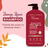 TryOnes Damage Repair Shampoo | Instant Hair Repair/Removes Dryness and Fight Pollution | For Damaged, Dry & Frizzy Hair | For Women & Men_1000 ML