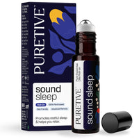 PURETIVE Sound Sleep Roll-On | Targeted Sleep Aid for Restful Nights | 100% Pure Essential Oils | Reduces Insomnia, Snoring & Restless Sleep | Calms Bedtime Anxiety, Promotes Relaxation & Regulates Sleep | 10ml (Pack of 1)