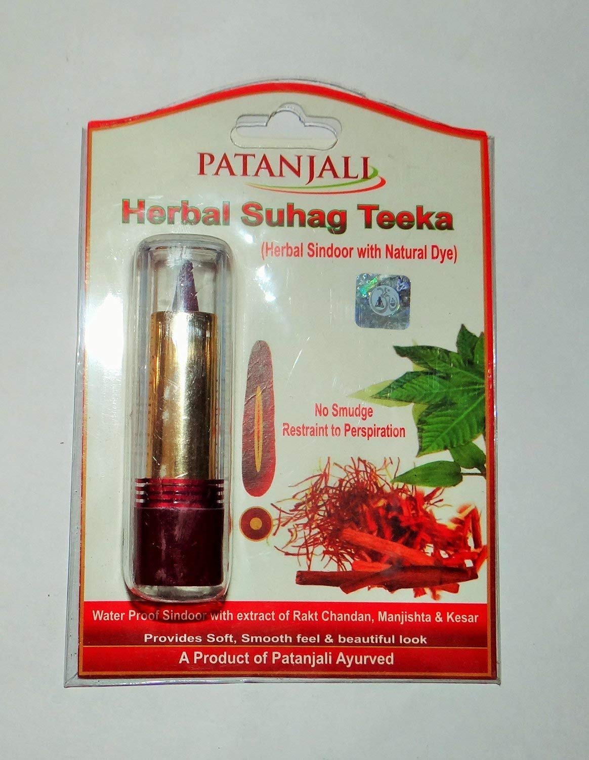 Patanjali Herbal Suhag Teeka - Pack of 1 - 3 GM
