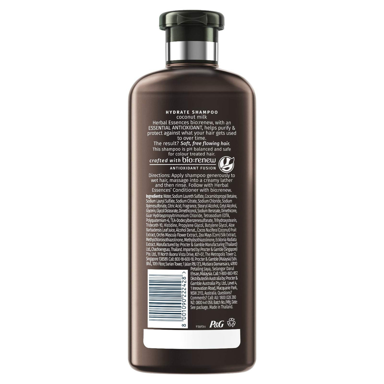 Herbal Essences bio:renew White Strawberry & Sweet Mint Shampoo, 400ml & Herbal Essences bio:renew Coconut Milk Shampoo, 400ml Combo