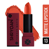 Shryoan Powder Matte Lipstick with Moisturizing and Hydrating Formula | For Every Day Use (3.2g) (Shade-13, Shade-13)