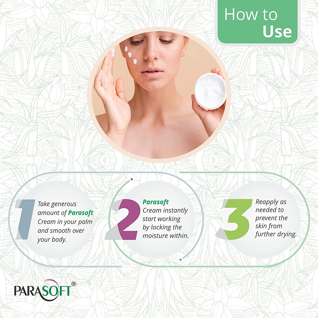 Parasoft Cream for Dry & Dehydrated Skin Intense Nourishing Cold Cream for Winter with Goodness of Aloe vera Moisturizing Cream Men & Women Quick Absorbing & Paraben Free - 500 Gm