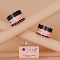 SEASOUL Spf 50 Sunscreen Ultra Light Uv Defense Cream For Broad Spectrum Uva & Uvb Protection, Skin Brightening With Hyaluronic Acid, Glutathione & Vitamin C (100 G)|For Combination Skin Types
