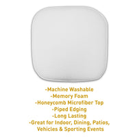 Sweet Home Collection Cushion Memory Foam Chair Pads Honeycomb Nonslip Back Seat Cover 16