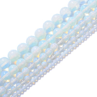 Natural Stone Beads 6mm Opal Gemstone Round Loose Beads Crystal Energy Stone Healing Power for Jewelry Making DIY,1 Strand 15
