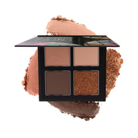 FACESCANADA 4 In 1 Quad Eyeshadow Palette Powder-So Workaholic 02, 4.8G|Shimmer&Matte Shades|Satin Matte Finish Eye Shadow Quartet|Intense Pigment|Long Lasting|Vitamin E Enriched|Vegan,Multi